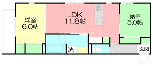 HOUORI EBINA【1階】の間取り