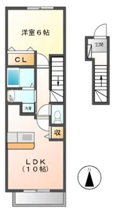 ペール・リアン【2階】の間取り