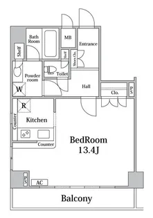菱和パレス中野新橋壱番館【6階】の間取り