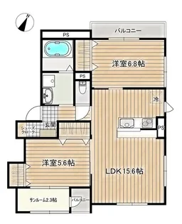 メルクル【1階】の間取り