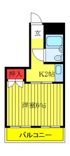 メゾンディエール【5階】の間取り