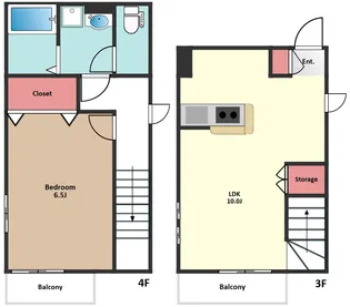 オークヒルズ早稲田の間取り