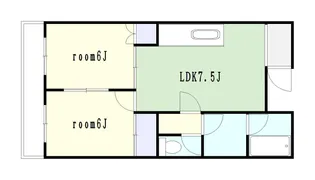 マンション花水木【2階】の間取り