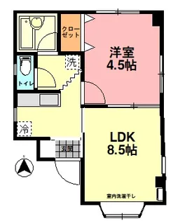 ハイツ春日町【2階】の間取り