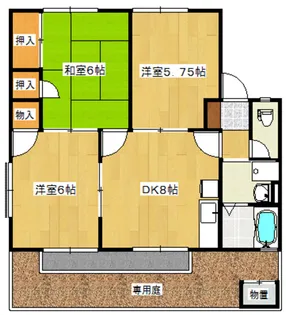 エステート木次【1階】の間取り