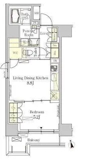 パークアクシス秋葉原イースト【6階】の間取り