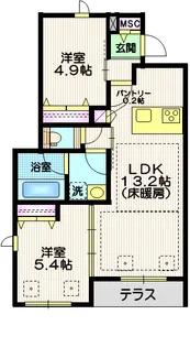 FreeSky2【1階】の間取り