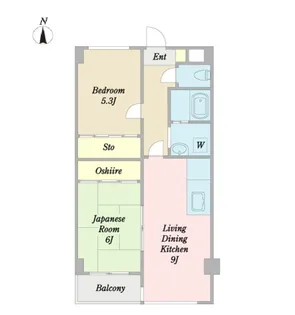 ナズ久米川レックス【2階】の間取り