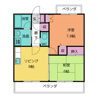 パークスクエア21【4階】の間取り