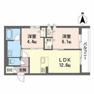 プリエデール【2階】の間取り