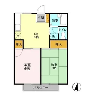 明清ハイツ【1階】の間取り