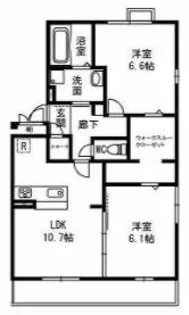 Sidethree A【2階】の間取り