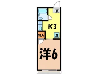 グリ-ンパ-ク飛鳥【2階】の間取り