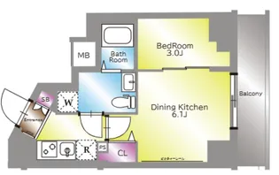 アイルグランデ押上ノース【2階】の間取り