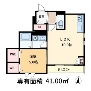 メゾン・ドゥ・ボヌール【1階】の間取り