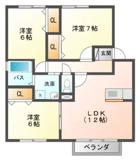 グリーンヒルズ【1階】の間取り