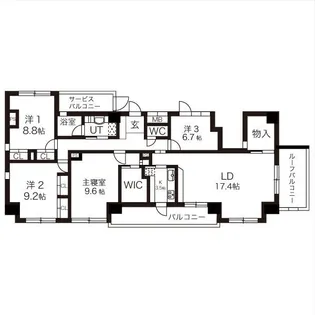 DeLCCS Shinagawa【8階】の間取り