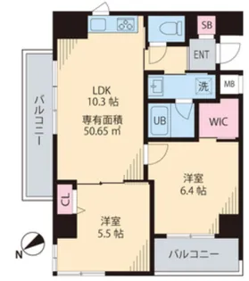 トレスヴィア【2階】の間取り
