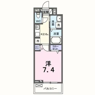 ライニーバ K【2階】の間取り