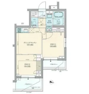 ロアール東向島【2階】の間取り