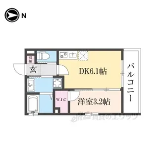 LiveFlat京都西院【1階】の間取り