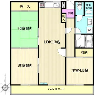 ヴィラ海老名【2階】の間取り