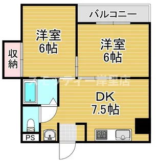ラパンジール住吉大社【9階】の間取り