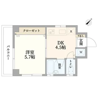 フローラ仁保【2階】の間取り