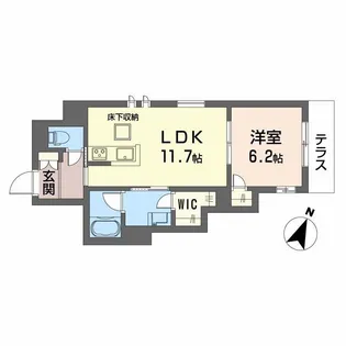 メゾン オピエデュパン【1階】の間取り