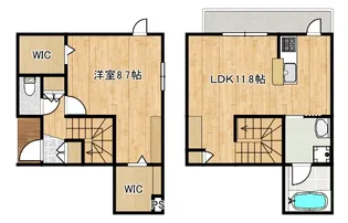 仮称)下小田中1丁目ヘーベルメゾン【1階】の間取り