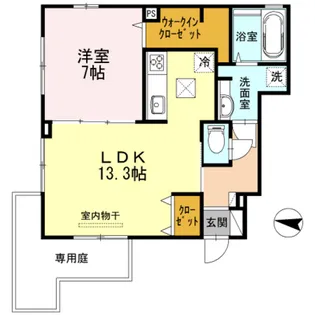 クレインコート【1階】の間取り
