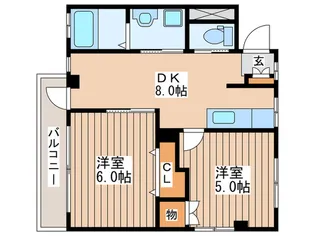 デミューレみずほ【1階】の間取り