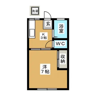 ハイツK【1階】の間取り