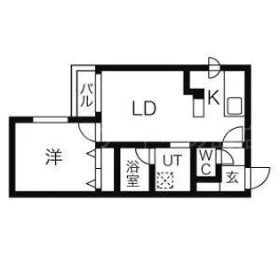 リュクス菊水【4階】の間取り