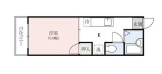 サンパレス宝町【2階】の間取り