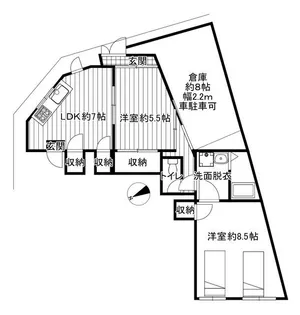 竹中ビル【1階】の間取り