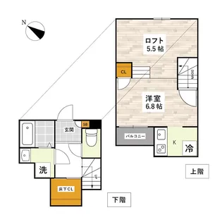 ADC菊池市役所通ベルヴィルI【2階】の間取り