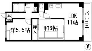 ヴィアラテア西野【3階】の間取り