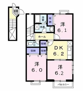 アルバ A【2階】の間取り