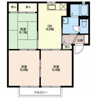 Court Azelia A【2階】の間取り