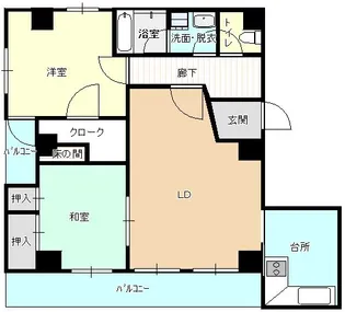 アークヒルズ横浜蒔田【6階】の間取り