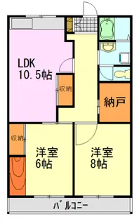 スカイラークハイツ【7階】の間取り