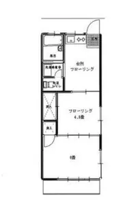 富士見コーポ【2階】の間取り