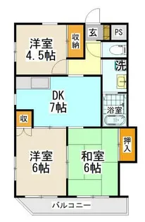 ピロティー関【2階】の間取り