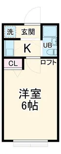 ローズアパート41番館【1階】の間取り