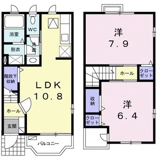 イーズ・ホームI【1階】の間取り