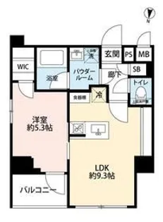GRAND CONCIERGE 恵比寿【10階】の間取り