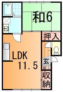 コーポサンシャイン【2階】の間取り