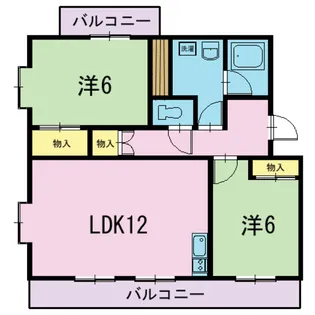 ドリーム・雨坪【1階】の間取り