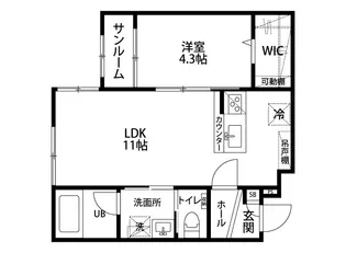 グレイス燕吉田【1階】の間取り